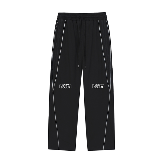 Reflection Striped Straight-Leg Sweatpants