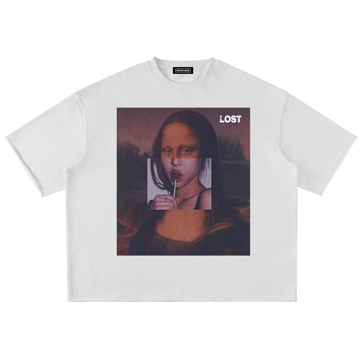 Washed Rolled Hem Half Sleeve T-Shirt