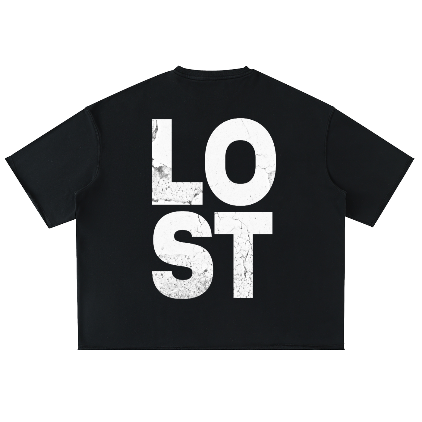 Washed Rolled Hem Half Sleeve T-Shirt